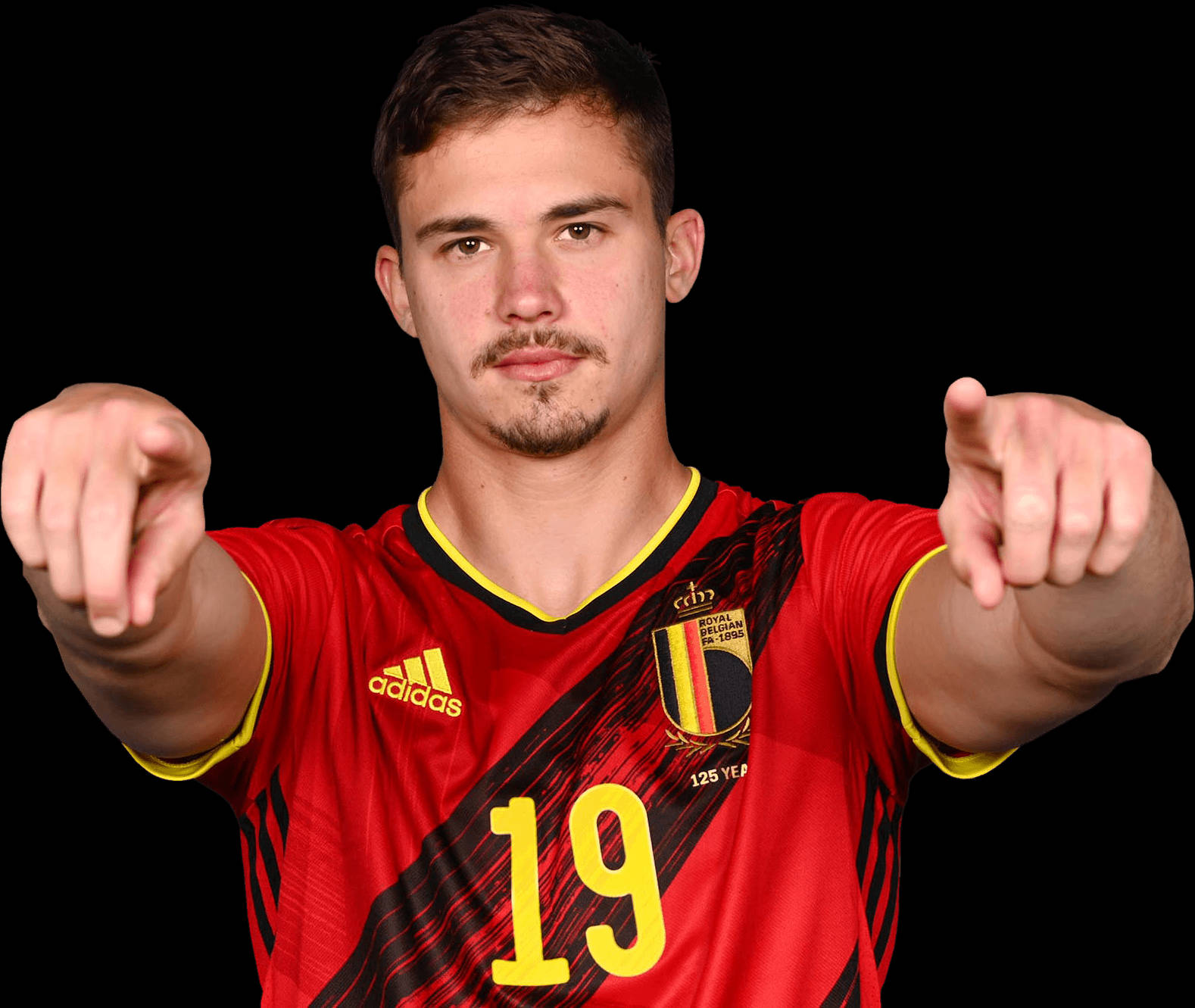 Leander Dendoncker Pointing Viewer Wallpaper