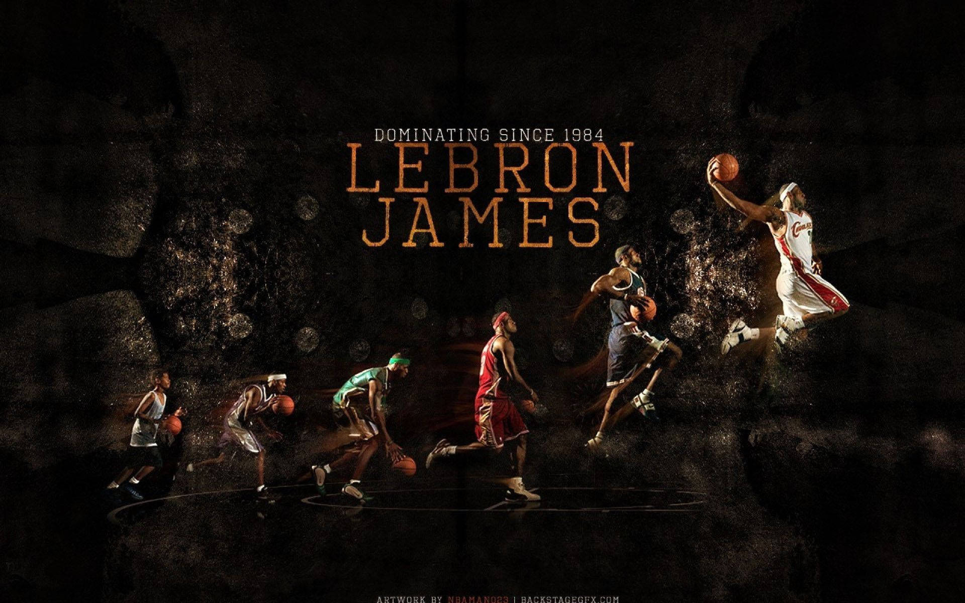 Lebron Basketball Dominance Wallpaper