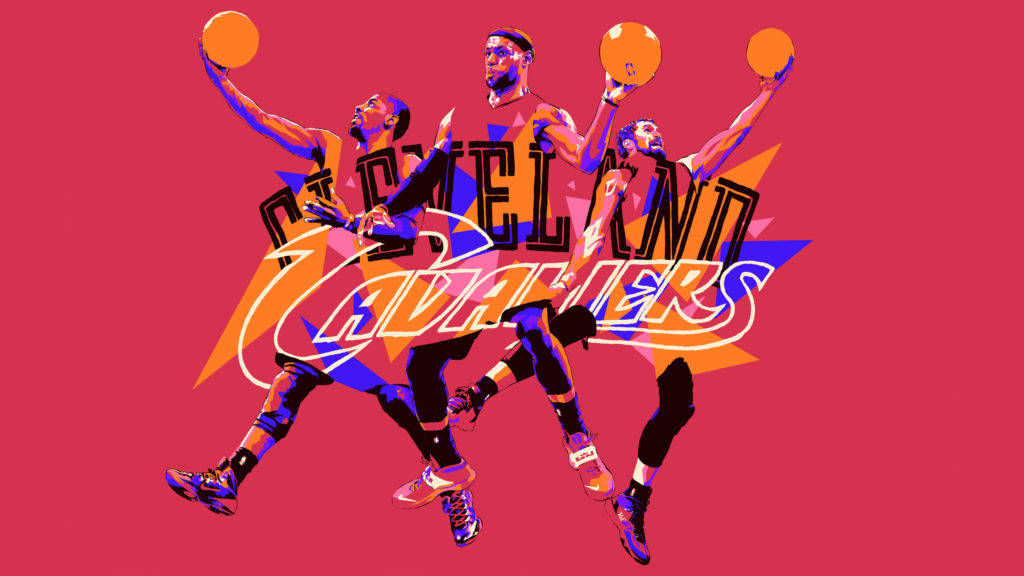 Lebron James With Kyrie And Kevin Wallpaper