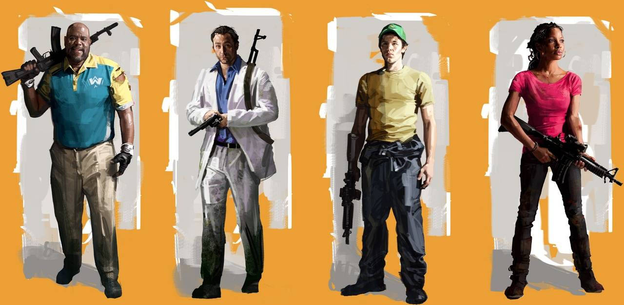 Left 4 Dead 2 Character Collage Wallpaper
