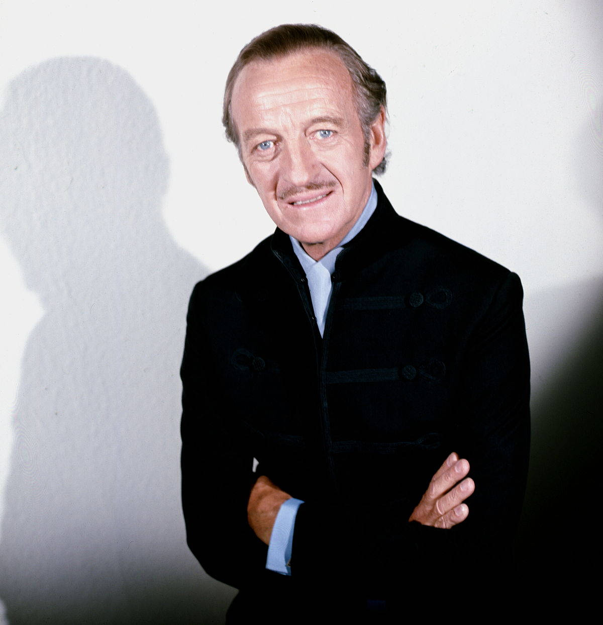 Legendary Actor David Niven In An Assertive Pose Wallpaper