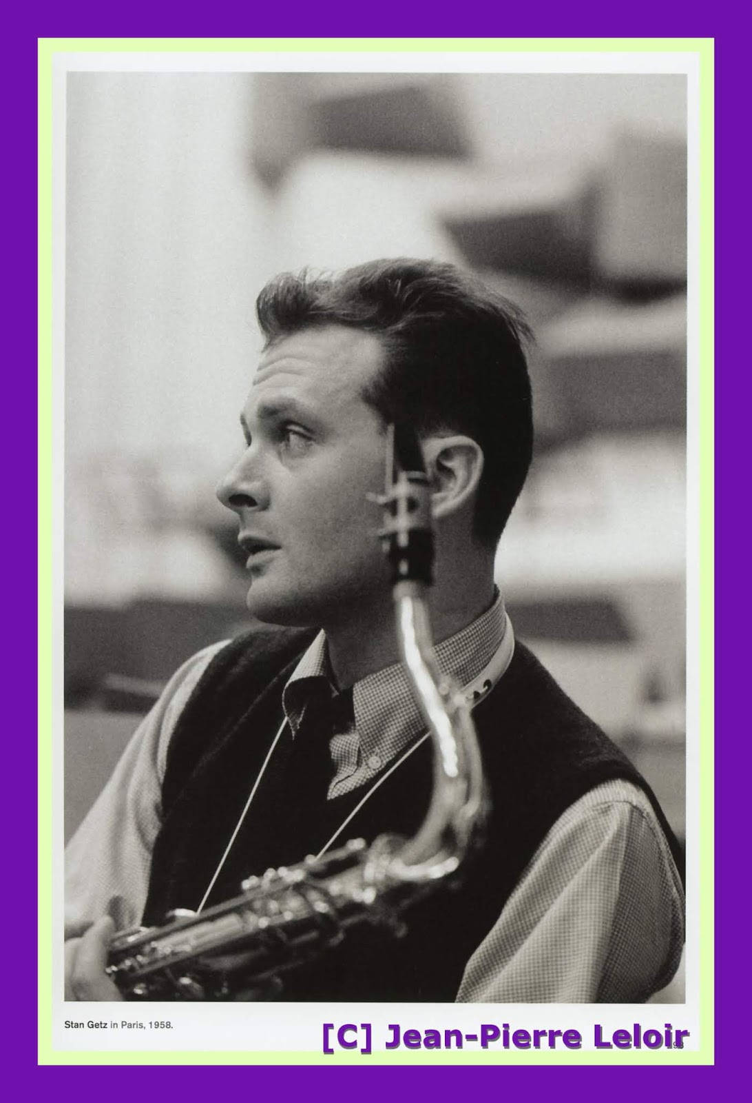 Legendary American Saxophonist Stan Getz In 1959 Wallpaper