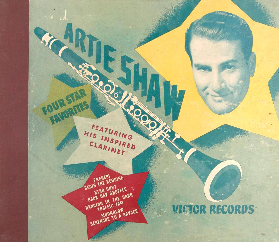 Legendary Clarinetist Artie Shaw On 'four Star Favorites' 1943 Album Cover Wallpaper