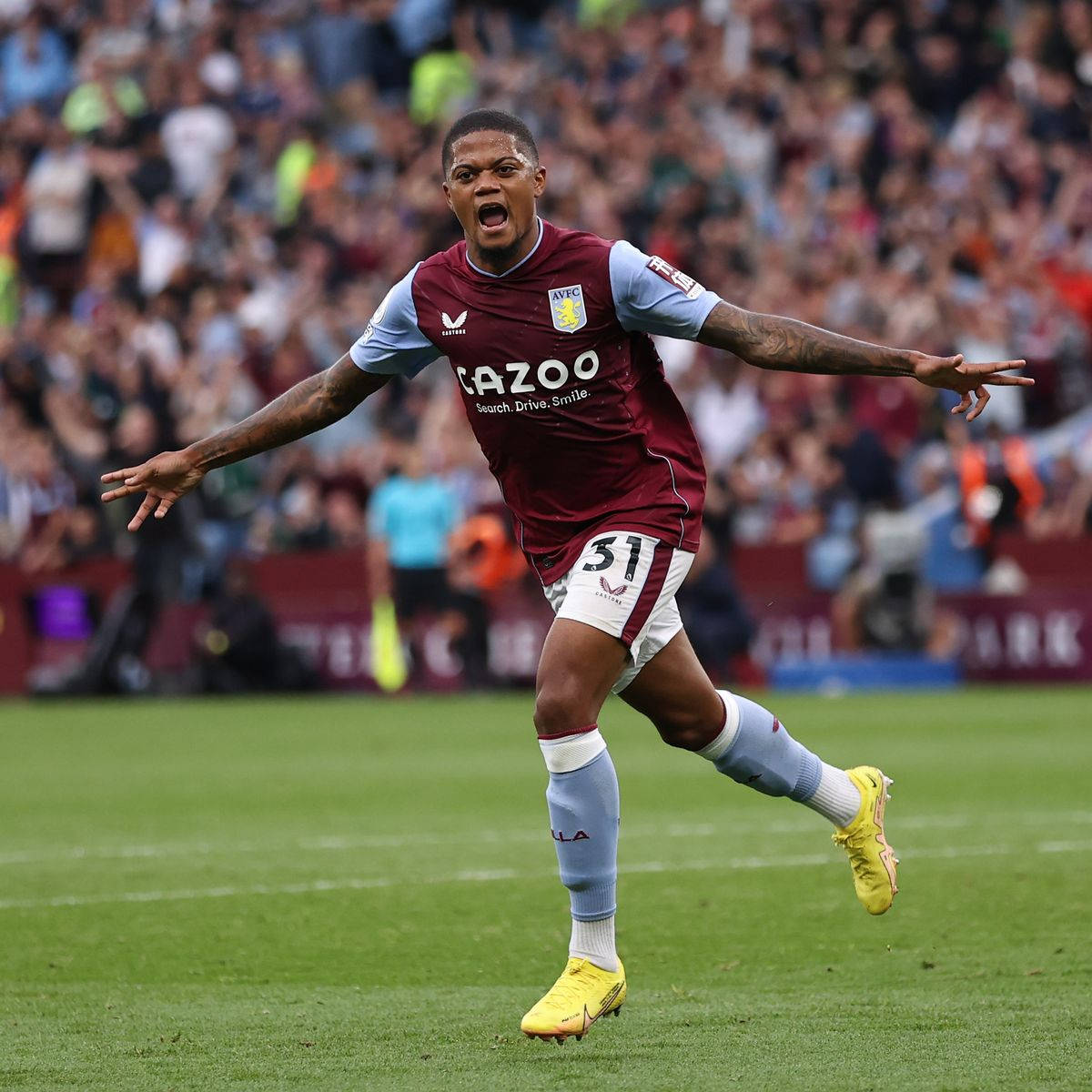 Leon Bailey Running Celebration Wallpaper