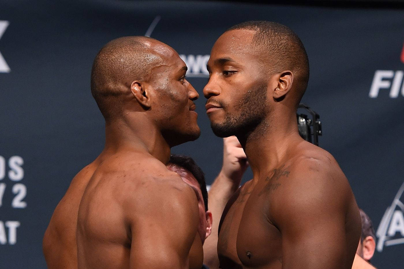 Leon Edwards And Kamaru Usman Close Wallpaper