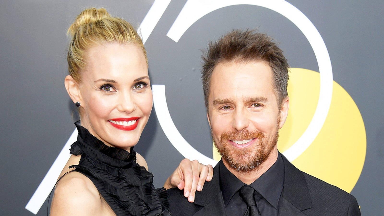 Leslie Bibb Sam Rockwell Golden Globe Awards Wallpaper