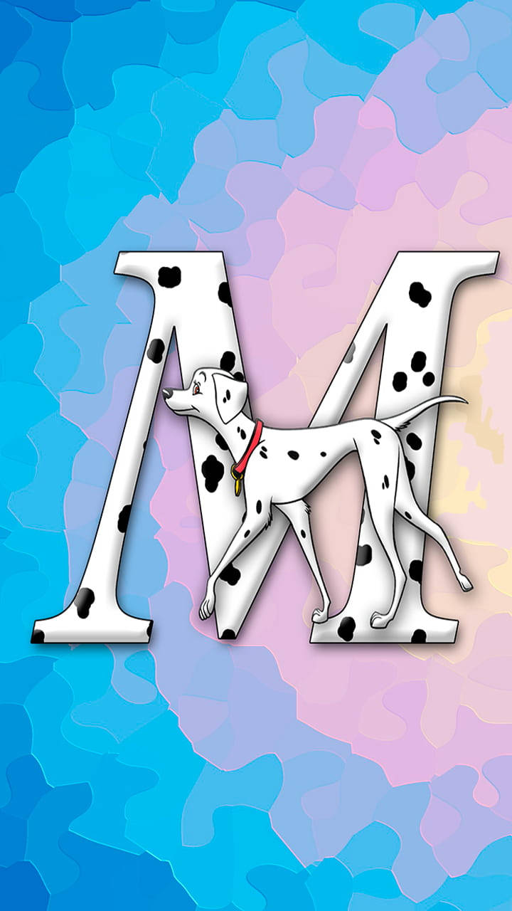 Letter M Dalmatian Inspired Wallpaper