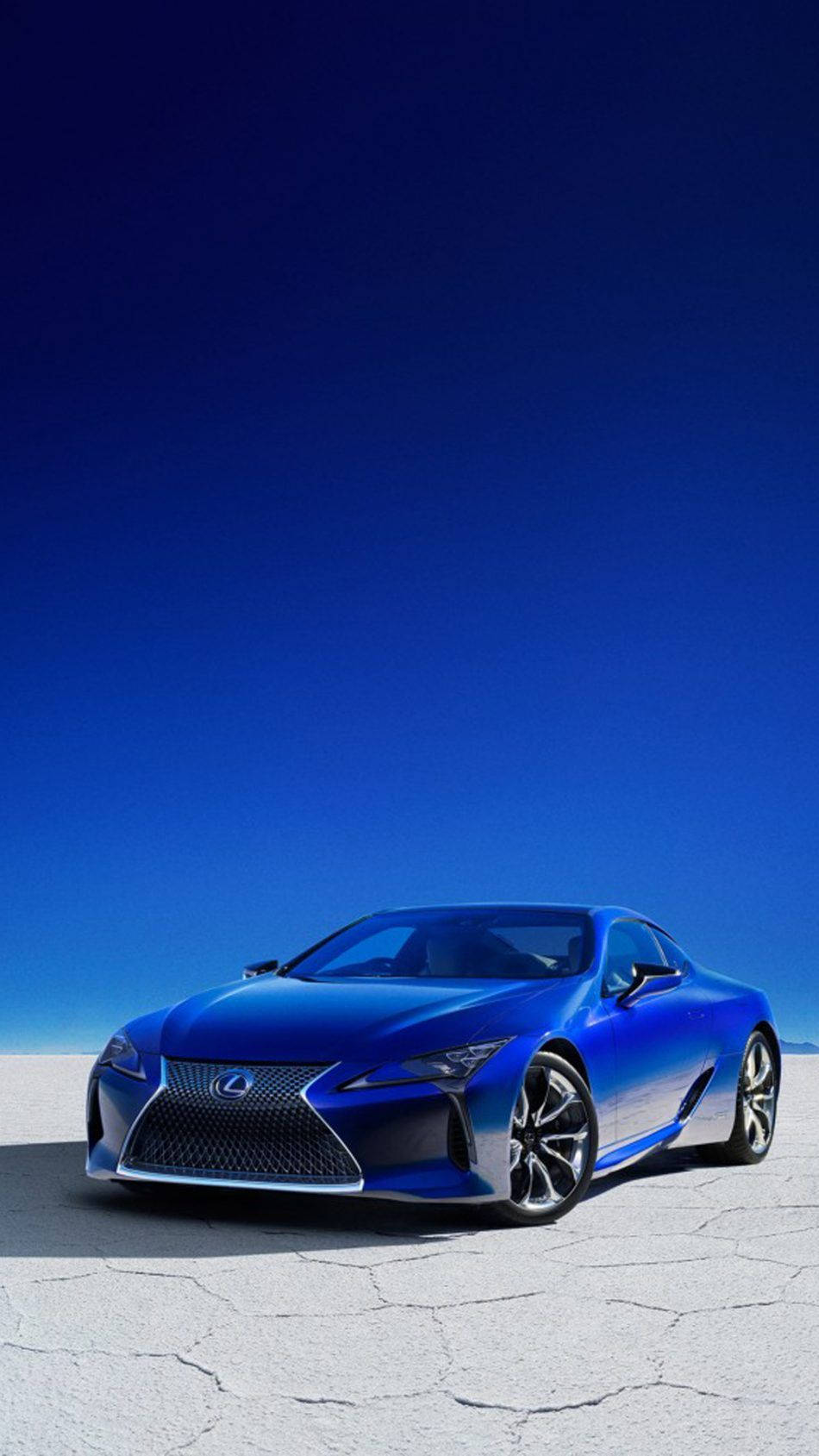 Lexus Lc 500h Structural Blue Wallpaper