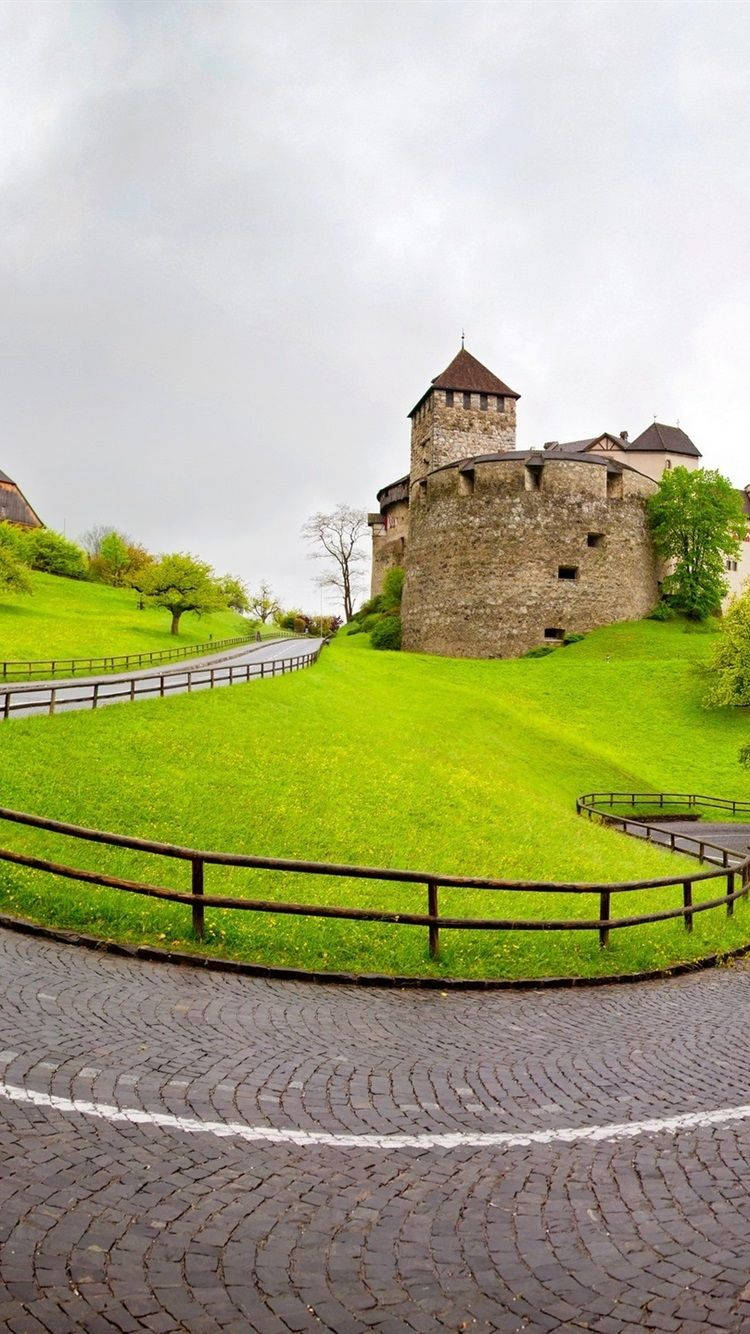 Lichtenstein Vaduz Castle Under Clouds Wallpaper