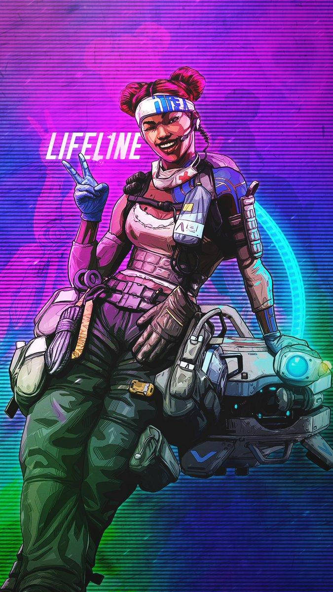 Lifeline The Medic Apex Legends Phone Wallpaper