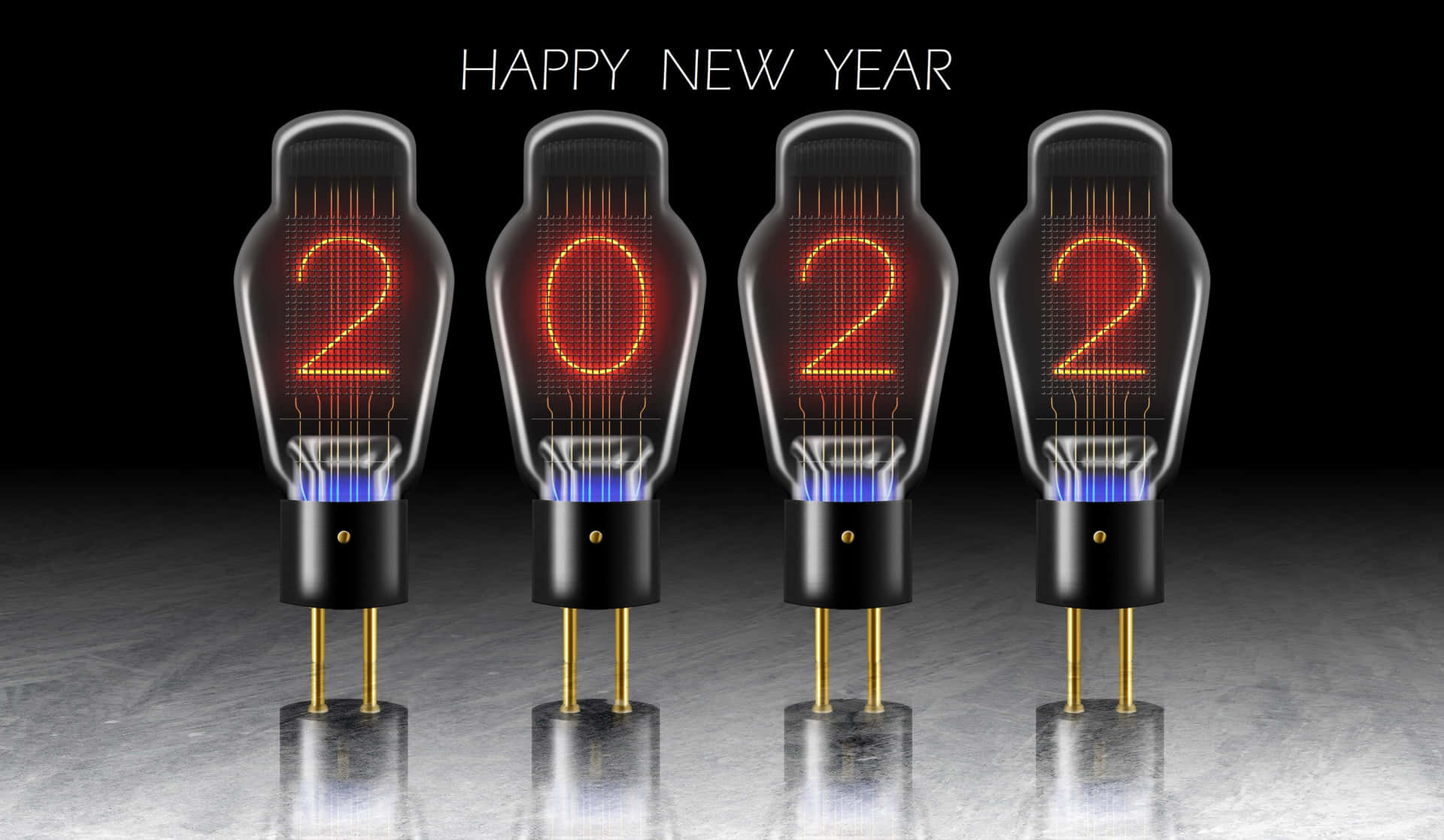 Lightbulbs New Year 2022 Wallpaper