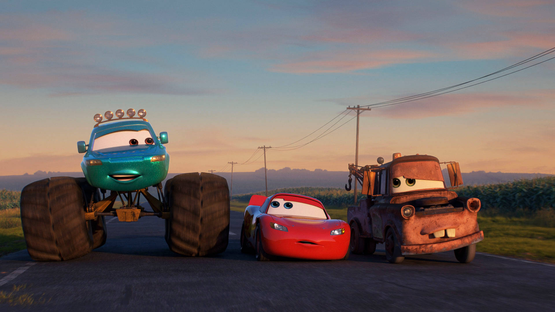 Lightning Mcqueen's Monster Truck Adventure Wallpaper