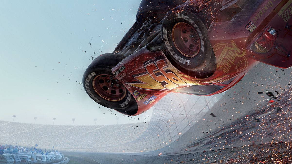 Lightning Mcqueen Upside Down Cars 3 Wallpaper