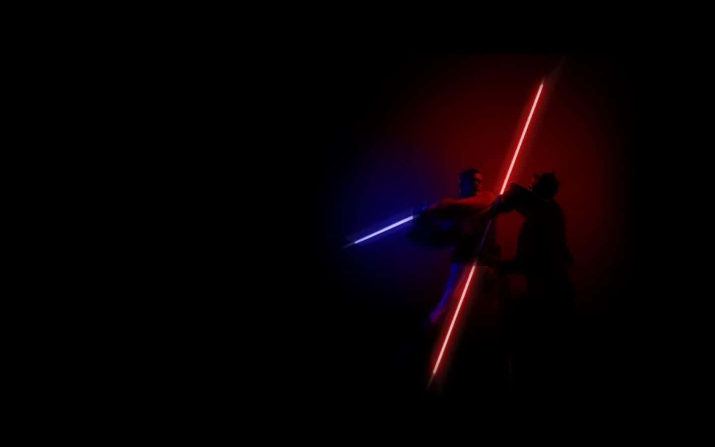 Lightsaber Duelin Darkness Wallpaper