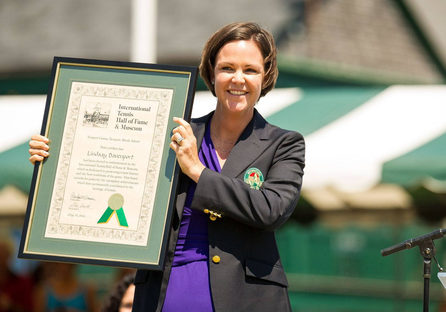 Lindsay Davenport International Tennis Hall Of Fame Wallpaper