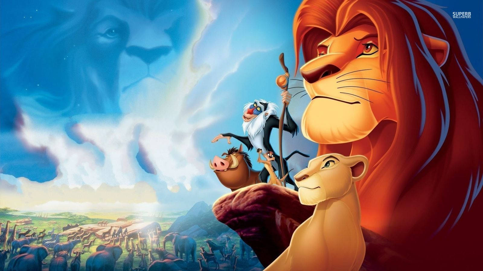 Lion King Graphic Animation Wallpaper