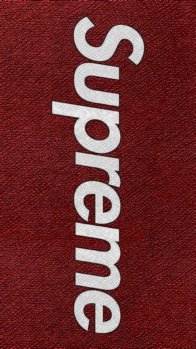 Look And Feel Trendy With The Supreme Iphone Wallpaper