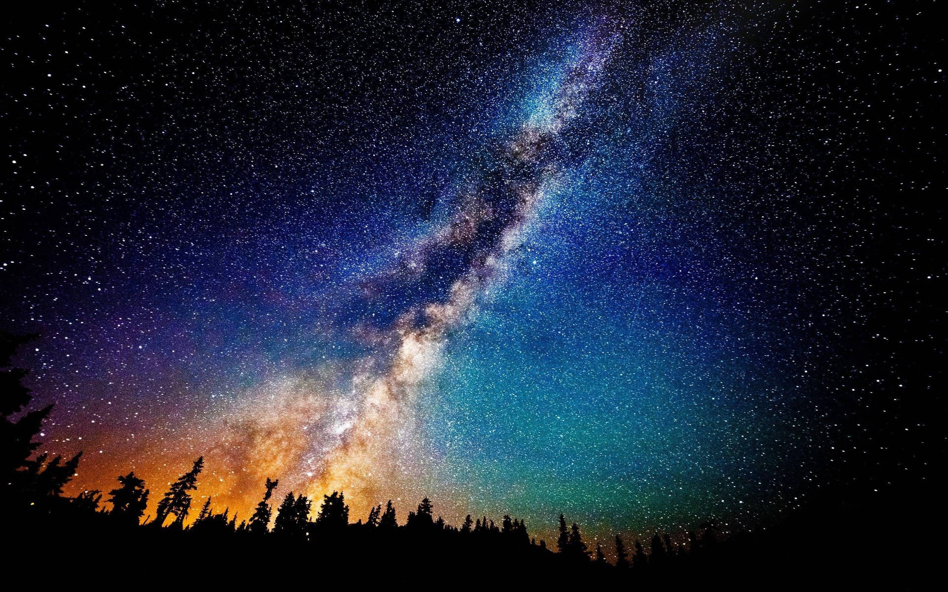 Look Up And Explore The Depths Of The Night Sky Wallpaper