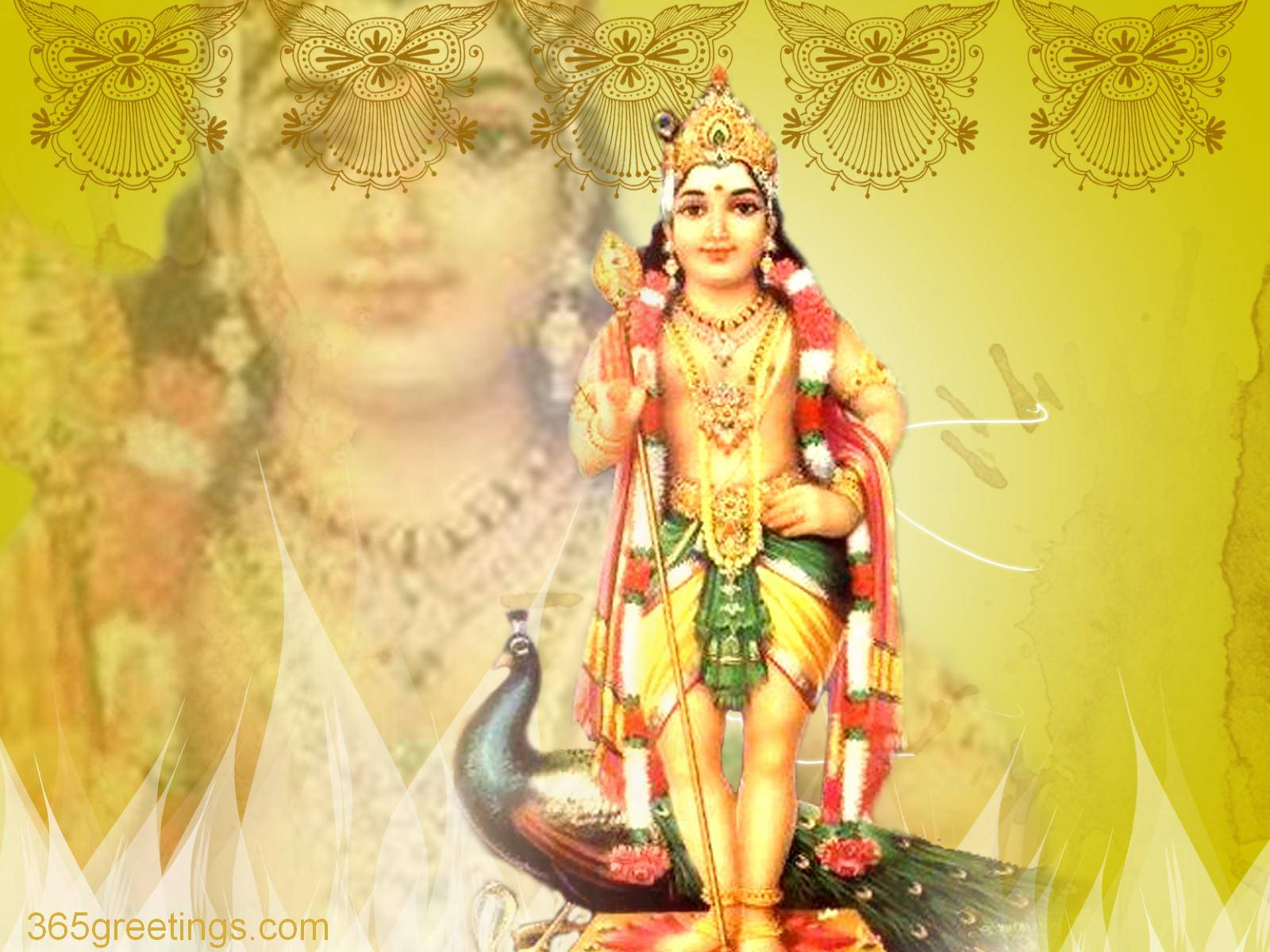 Lord Murugan Face Background Wallpaper