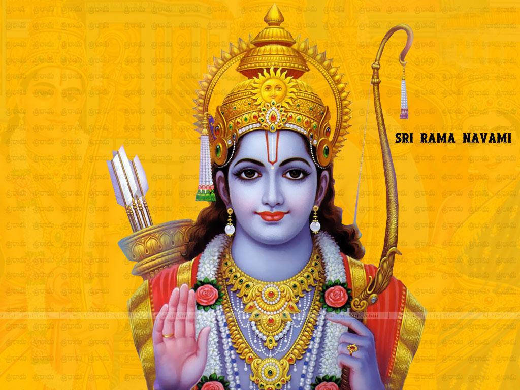 Lord Rama Golden Crown Wallpaper