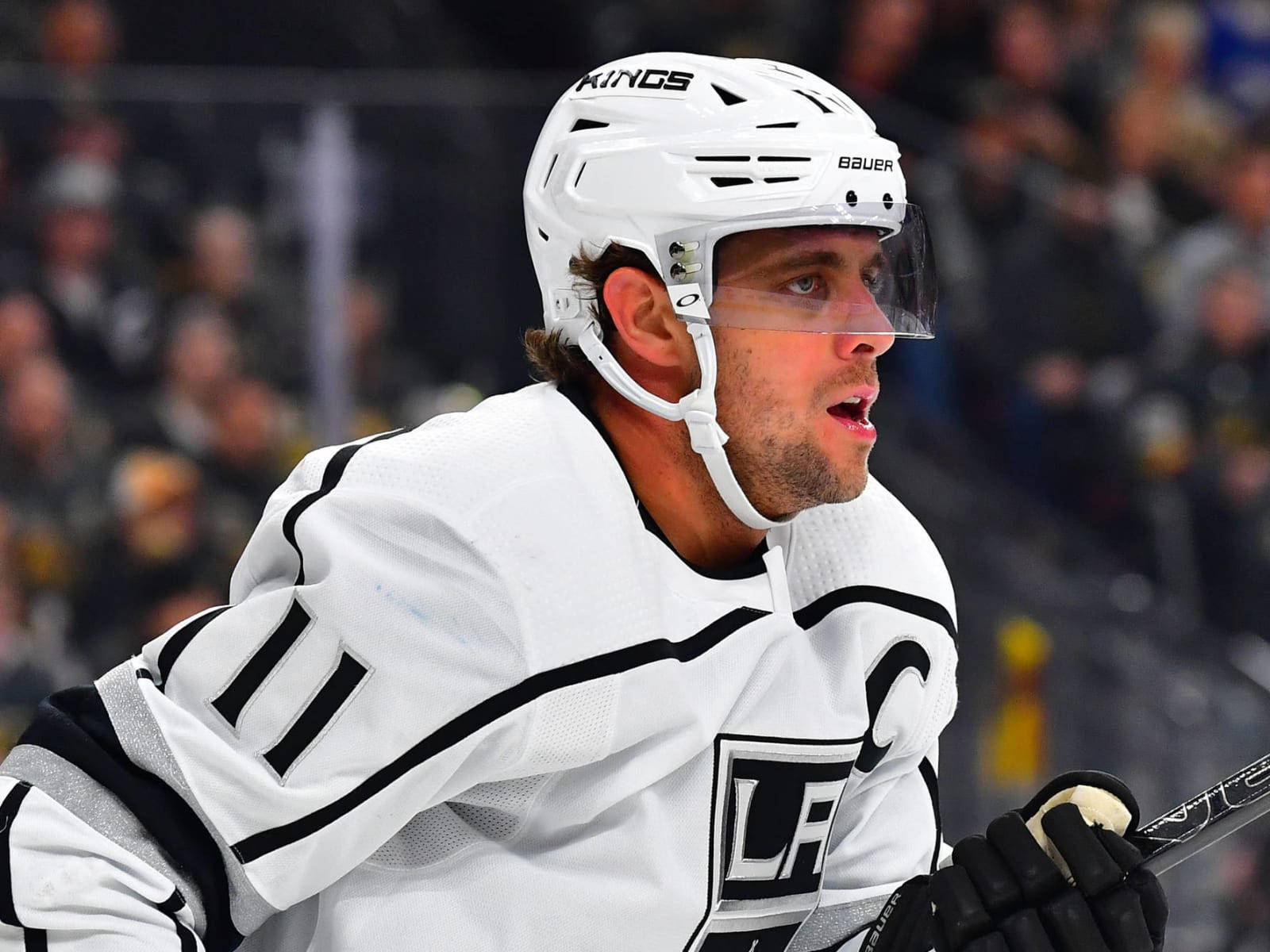 Los Angeles Kings Center Man Anze Kopitar Portrait Shot Wallpaper