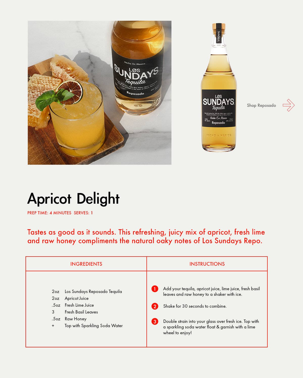 Los Sundays Apricot Delight Ingredient Wallpaper