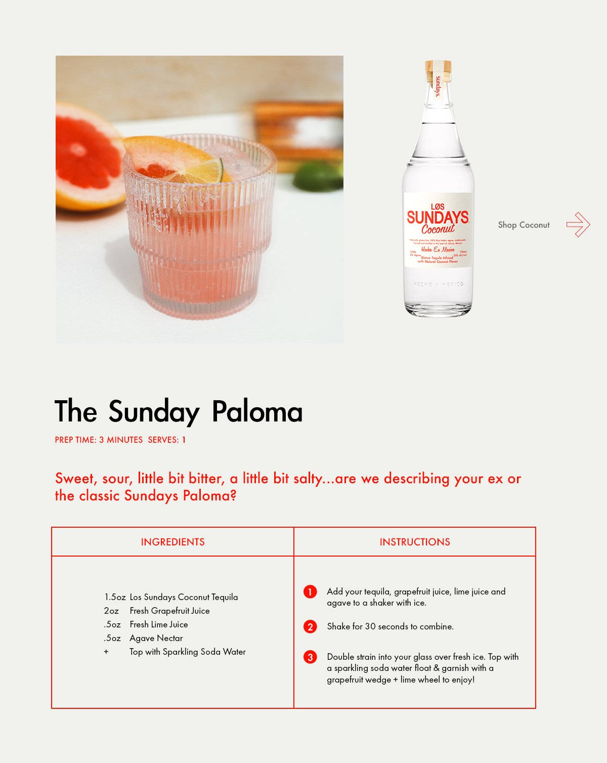 Los Sundays Classic Paloma Ingredient Wallpaper