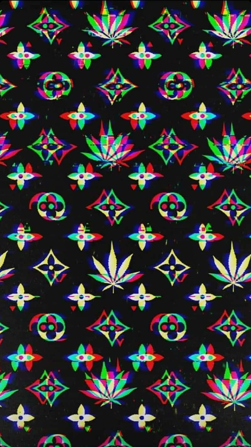 Louis Vuitton And High Cannabis Wallpaper