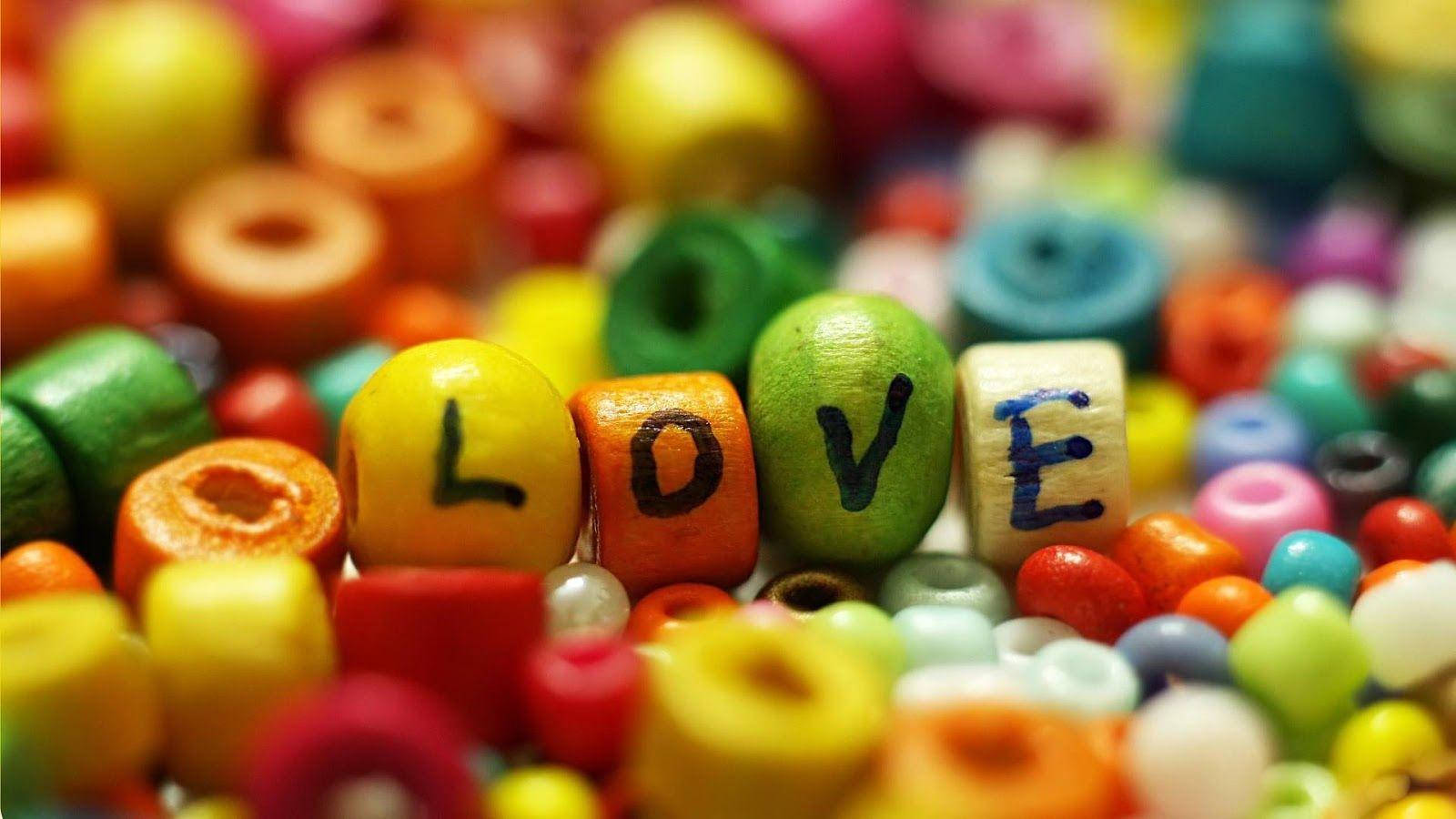 Love Beads Love Full Hd Wallpaper