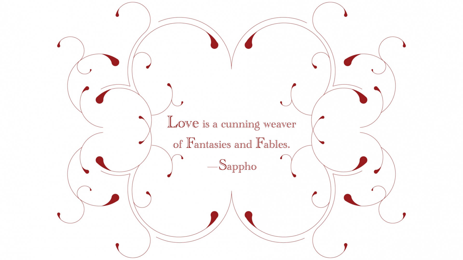 Love Is Cunning Quote Wallpaper