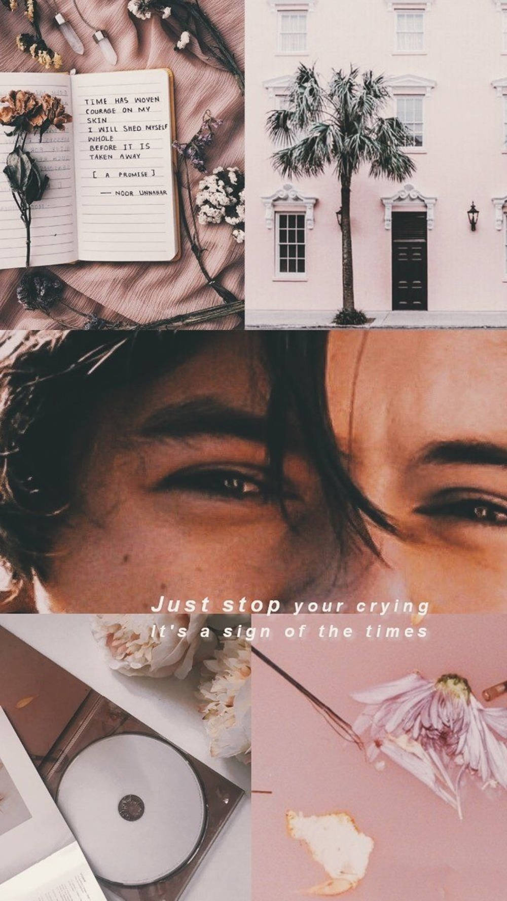 Lovely Harry Styles Aesthetic Lockscreen Wallpaper