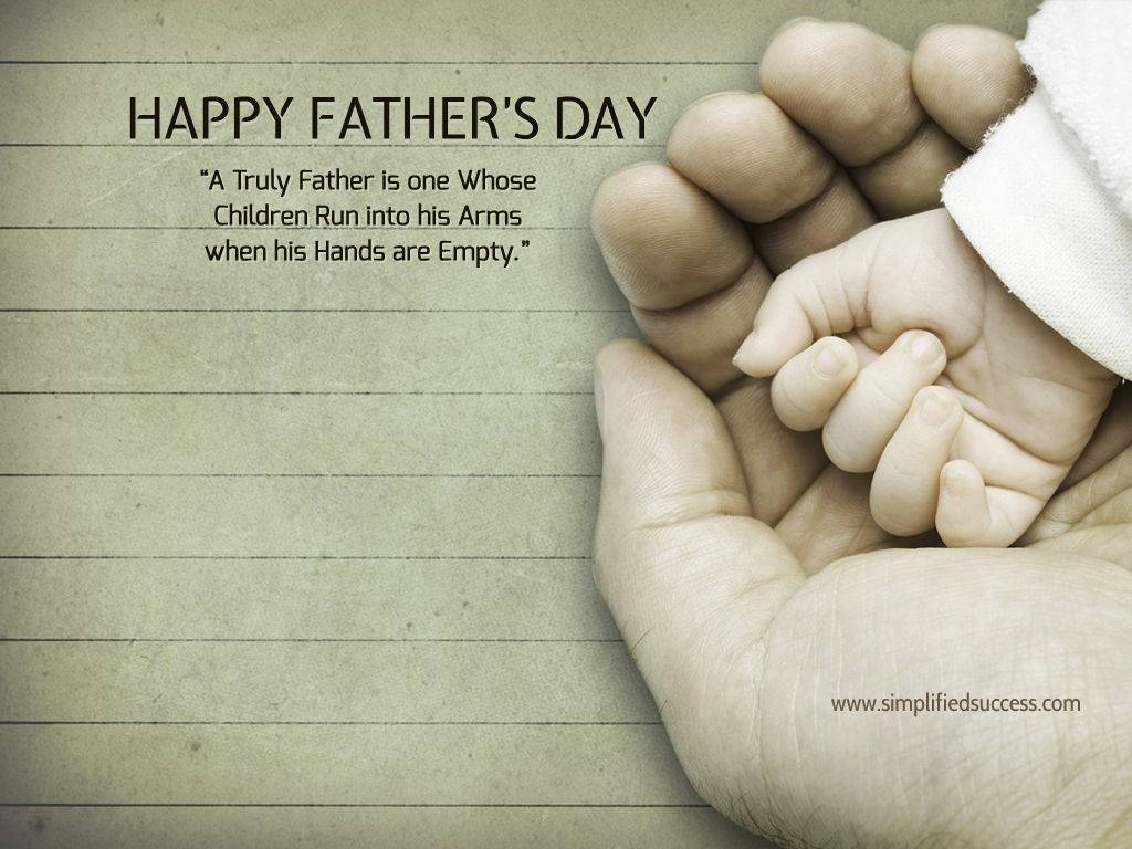 Loving Hands Father's Day Wallpaper