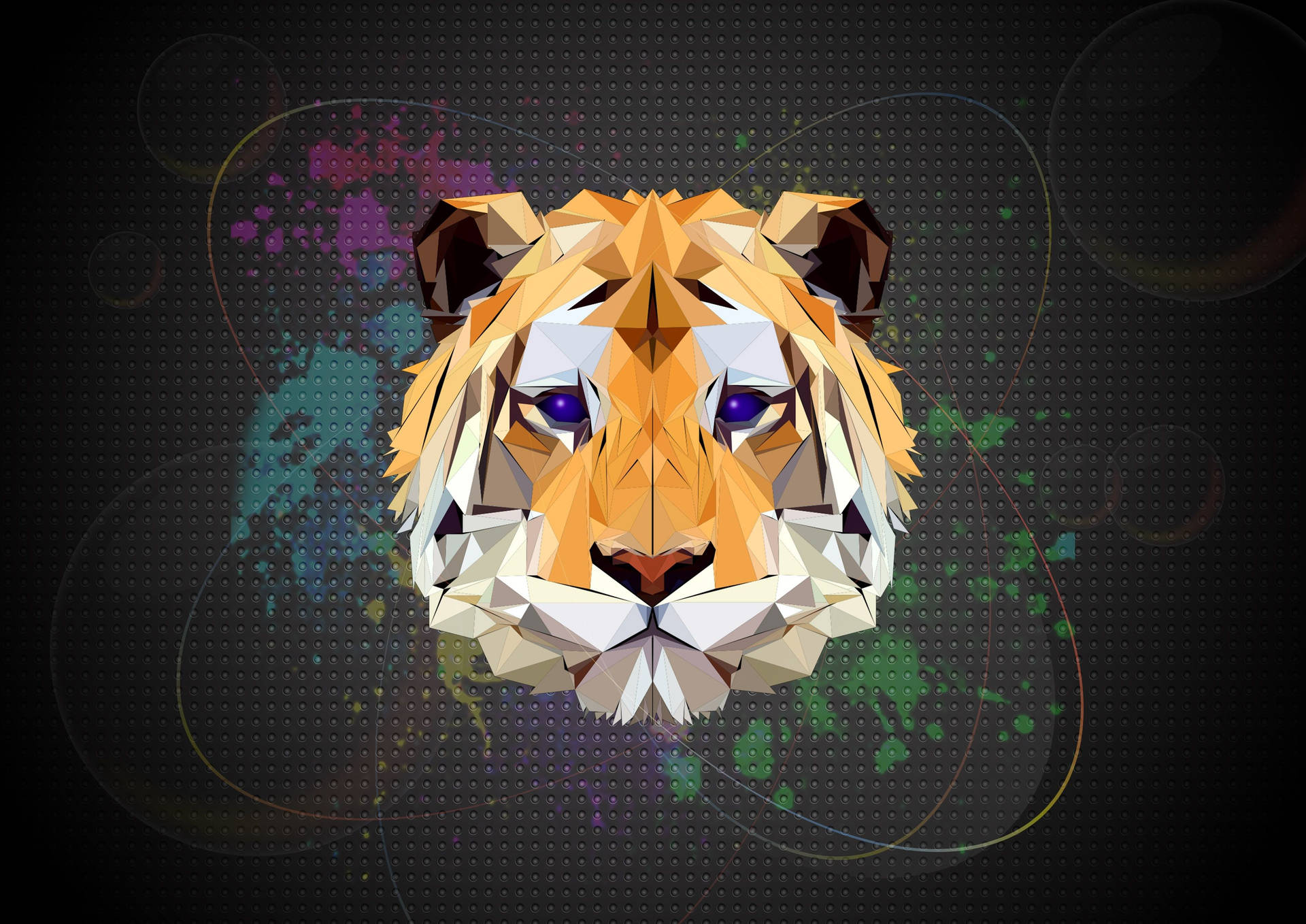 Low Poly Tiger Artwork Wallpaper