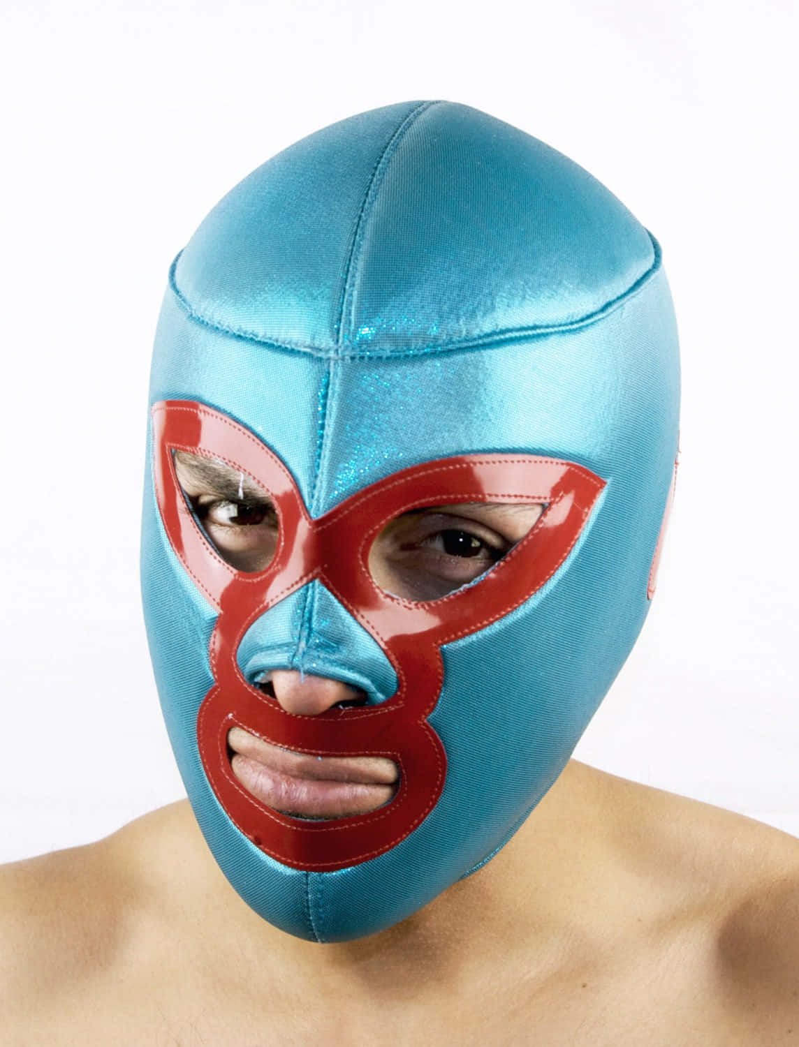 Luchador Blueand Red Mask Wallpaper