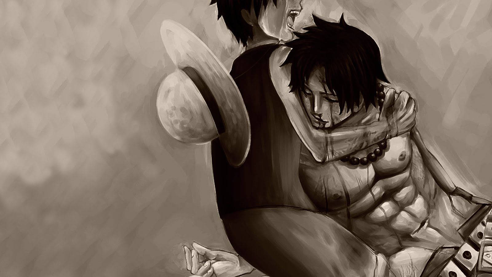 Luffy And Ace One Piece Sad Anime Wallpaper