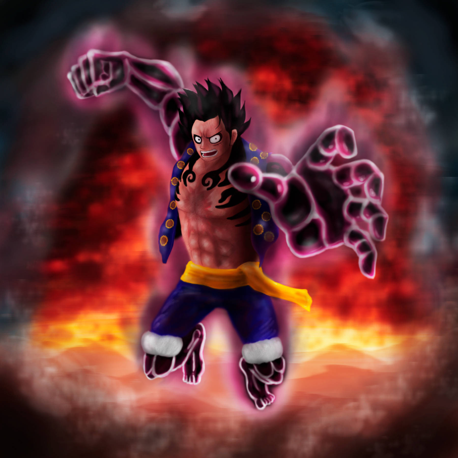 Luffy Gear 4 Mad Look Wallpaper