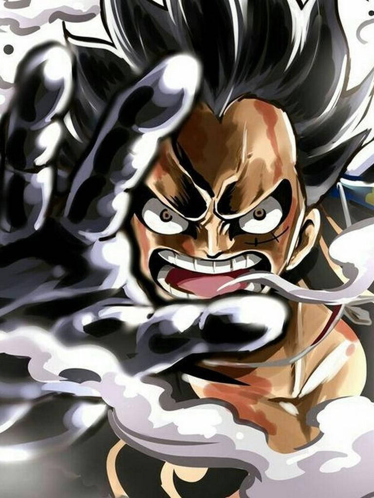 Luffy Gear 4 Raging Head Shot Wallpaper