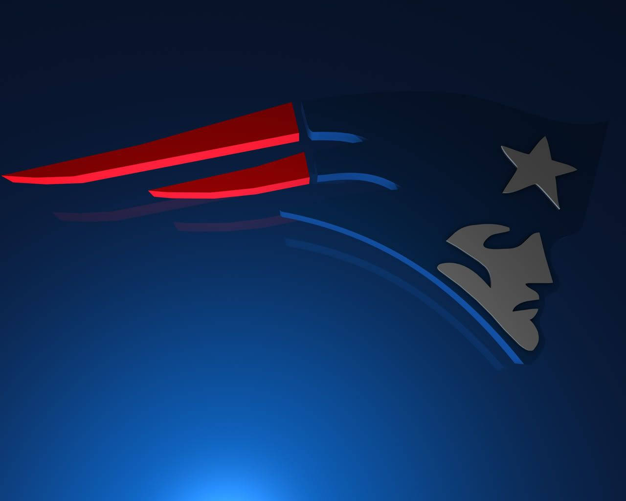 Luminous New England Patriots Logo Wallpaper