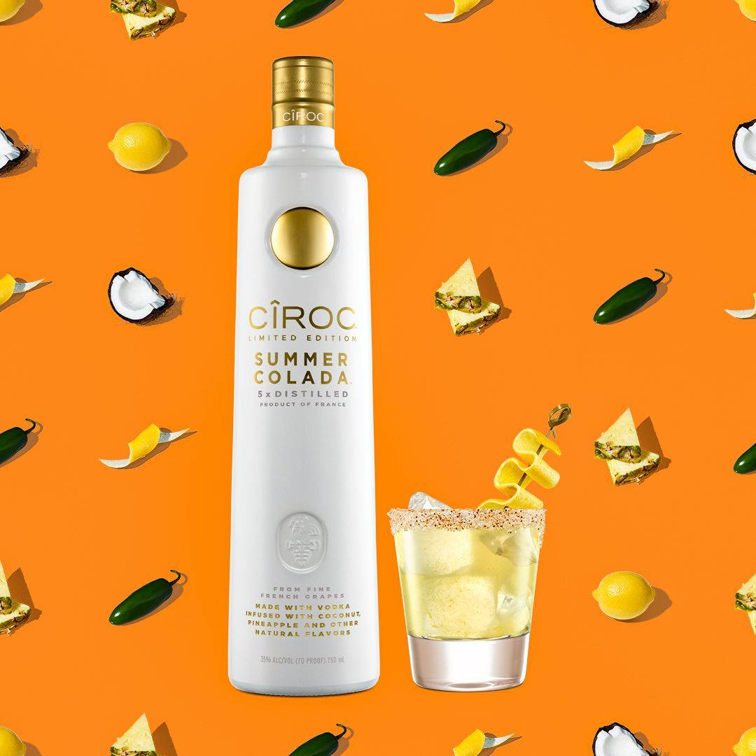 Luxurious Ciroc Summer Colada French Vodka Wallpaper