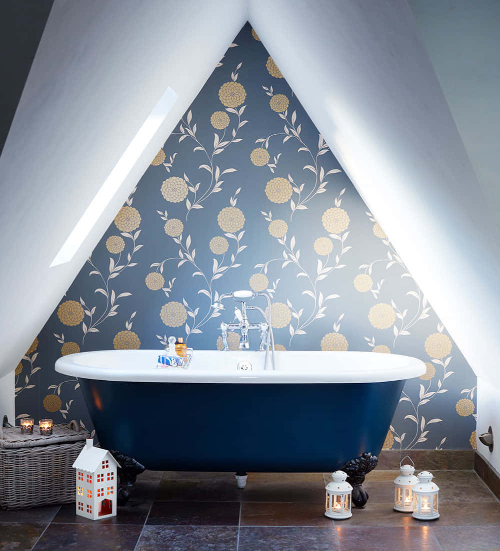 Luxurious Modern Bathroom Interior Wallpaper