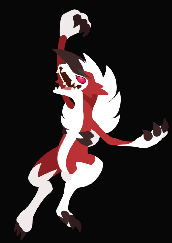 Lycanroc White Midnight Wallpaper