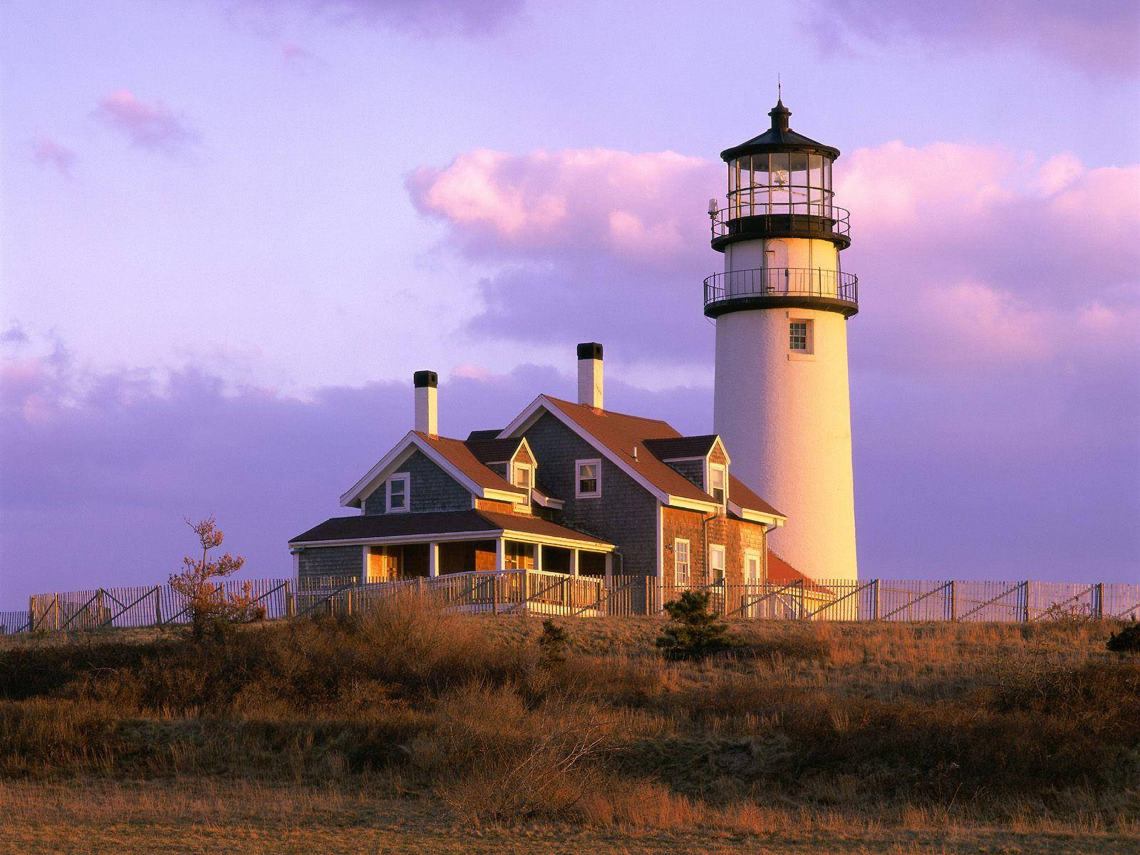 Ma Solitary Lighthouse Wallpaper