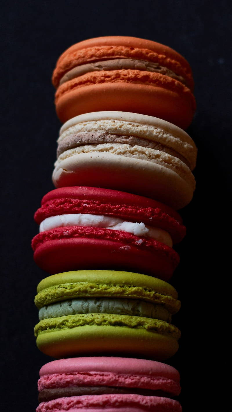 Macaroon Tower Cookie Iphone Wallpaper