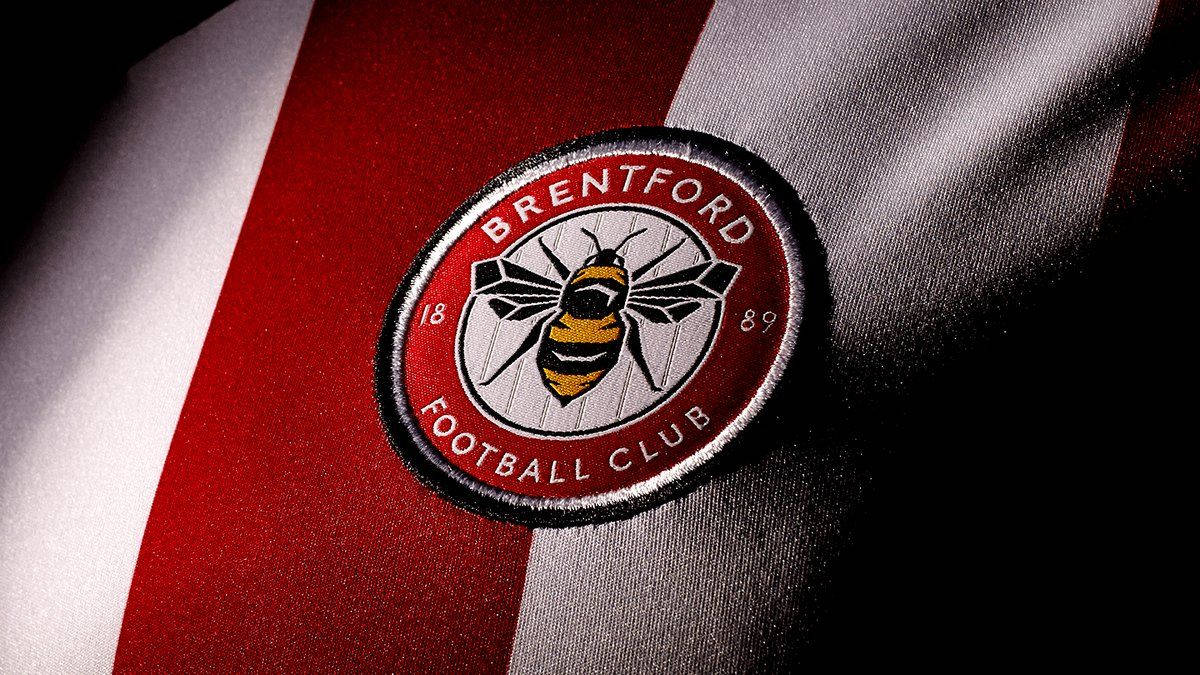 Machine-sewn Brentford Fc Logo Wallpaper