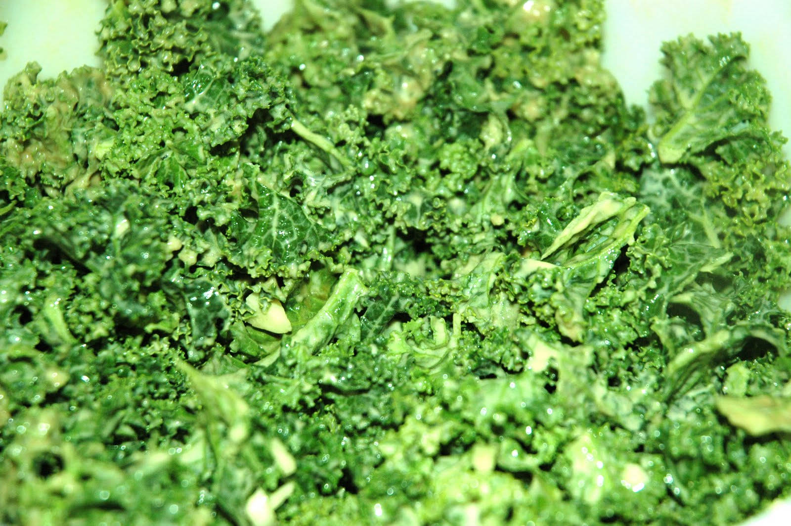 Macro Kale Leaves Wallpaper