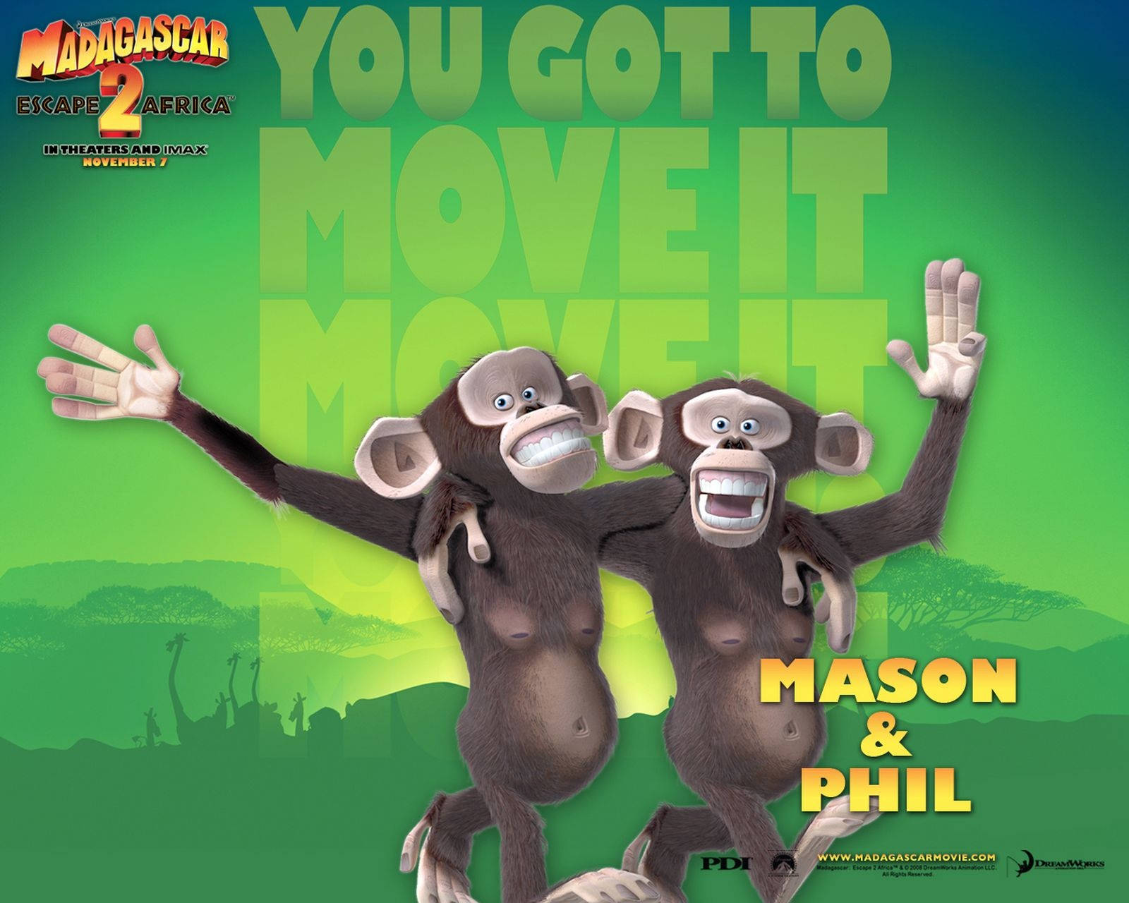 Madagascar Mason Twins Wallpaper