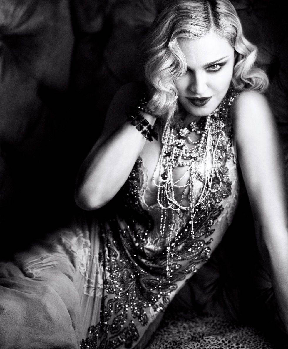 Madonna In Beaded Dress Wallpaper
