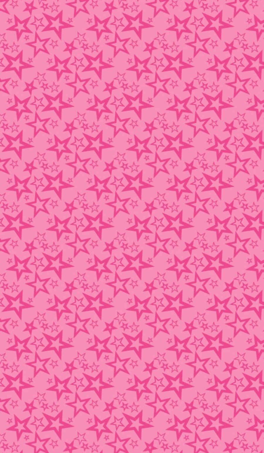 Magical Pink Stars In The Sky Wallpaper