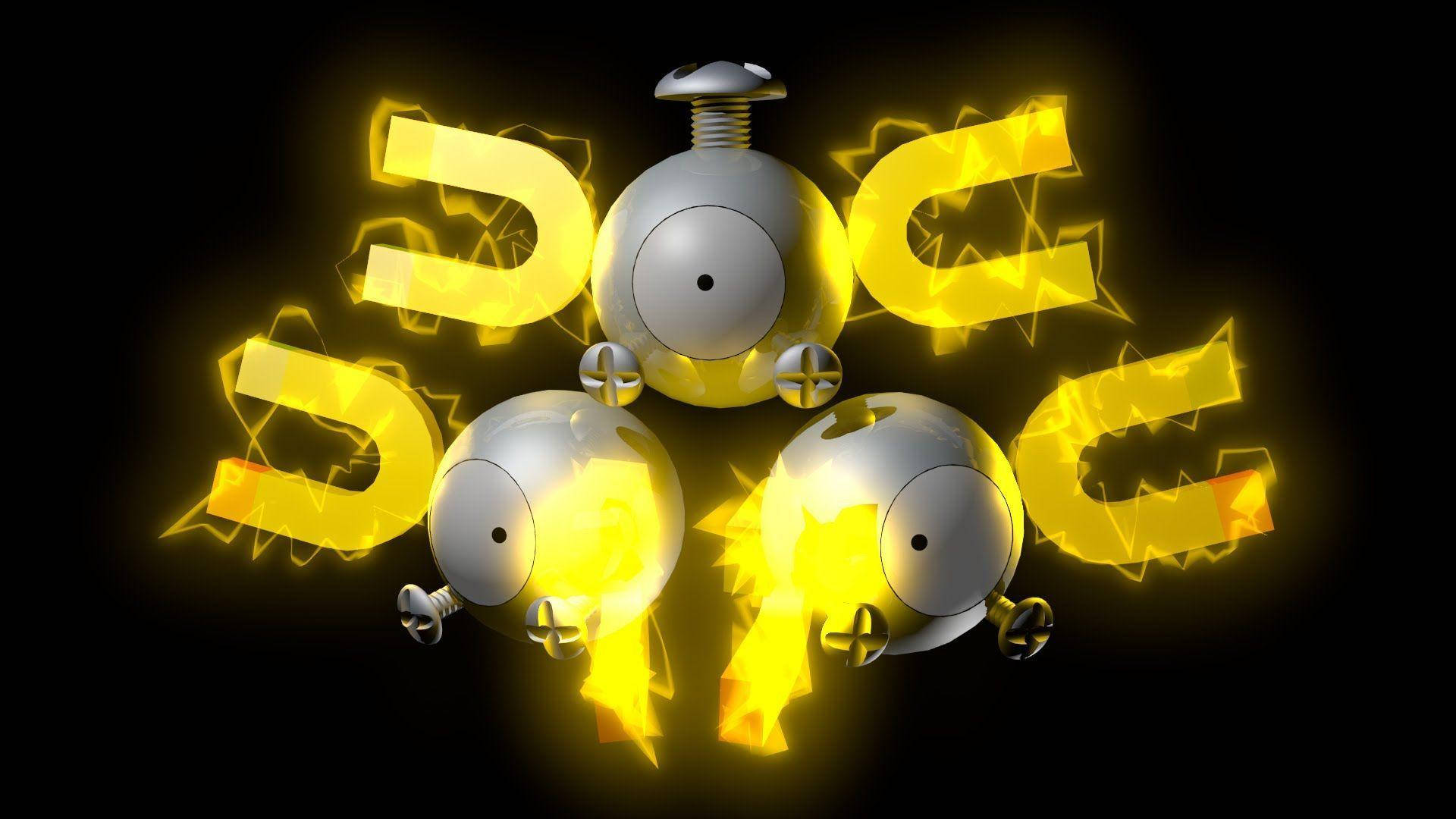 Magneton With Yellow Glow Wallpaper