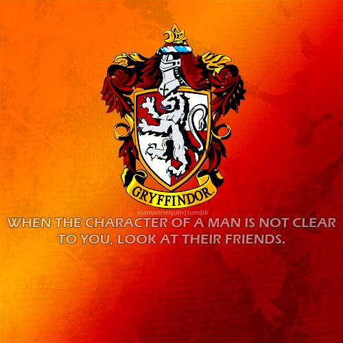 Majestic Gryffindor Emblem - Hogwarts House Pride Wallpaper